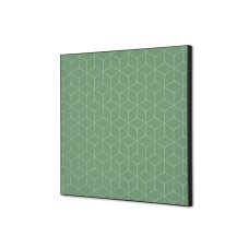 Textilní nástěnná dekorace SADA 40 x 40 Hexagon zelený I16