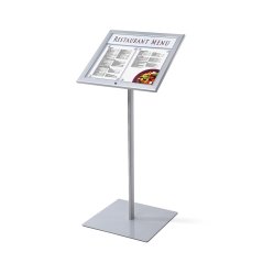 Uzamykatelný menu stojan nesvíticí 2x A4