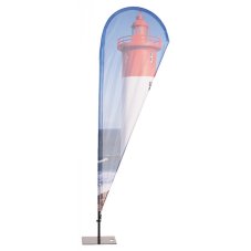 Plážová Vlajka Alu Drop ECO 127 x 435 cm