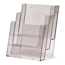 Taymar® Stojan na letáky na pult/zeď 3x A5 na výšku
