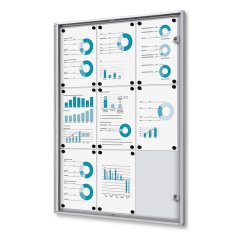 Vnitřní uzamykatelná vitrína Economy B1 požárně certifikovaná 9x A4