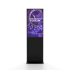 Smart Line Digitální totem černý s 43" obrazovkou Samsung