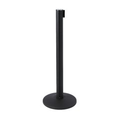 Černý flexibilní pásový sloupek s 2,7 m černým pásem