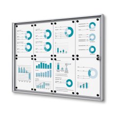 Vnitřní uzamykatelná vitrína Economy B1 požárně certifikovaná 8x A4
