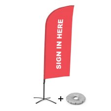Plážová vlajka Alu Wind Kompletní sada Zaregistrujte se zde Červená Anglický křížový podstavec
