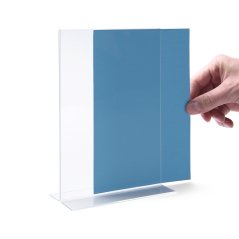 Stojan na menu ve tvaru T na šířku A5