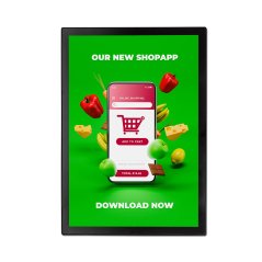 Magnetický plakátový rám Slim A4 černý