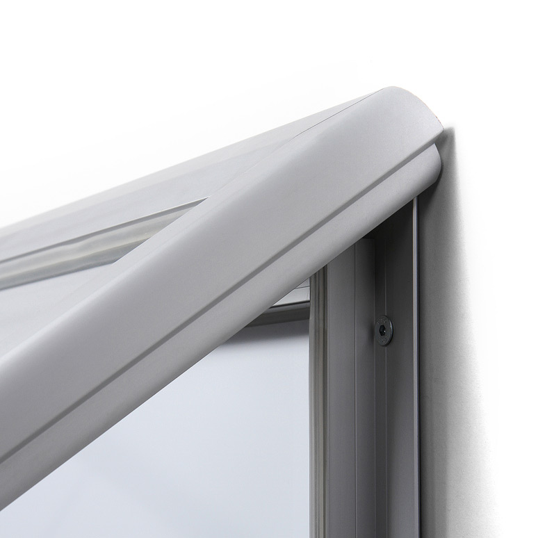 Venkovní uzamykatelná vitrína s plynovými písty 21x A4