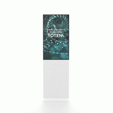 Smart Line Oboustranný totem bílý s 43" obrazovkou Samsung