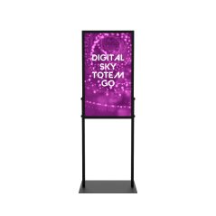 Digitální totem Sky Go 43" černý s 55" obrazovkou