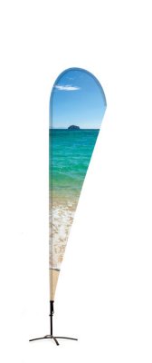 Plážová Vlajka Alu Drop Grafika 87 x 290 cm s Luxusní Taškou