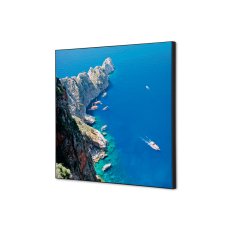 Textilní nástěnná dekorace SADA 40 x 40 Mořské útesy I824