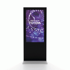Digitální tenký totem s 65" obrazovkou Samsung a dotykovou fólií