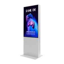 Smart Line Oboustranný totem bílý s 50" obrazovkou Samsung