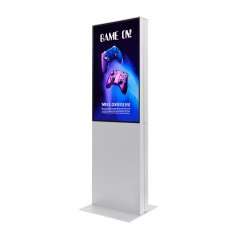 Smart Line Oboustranný totem bílý s 43" obrazovkou Samsung