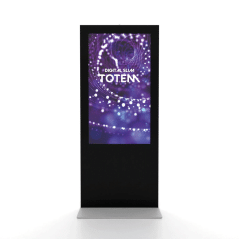 Digitální tenký totem s 65" obrazovkou Samsung