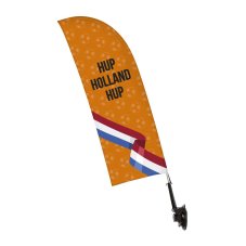 Okenní vlajka vítr SET jednostranná oranžová Hup Holland