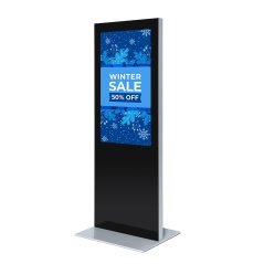 Digitální tenký totem s 50" obrazovkou Samsung a dotykovou fólií