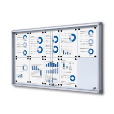 Vnitřní uzamykatelná vitrína s posuvnými dveřmi 10x A4
