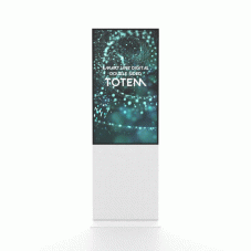 Smart Line Oboustranný totem bílý s 50" obrazovkou Samsung