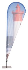 Plážová Vlajka Alu Drop Grafika 127 x 435 cm