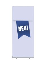Roll-Banner Budget 85 Kompletní sada Novinka modrá německy