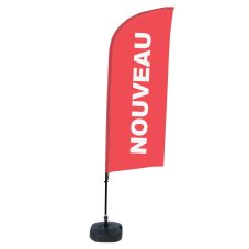 Plážová vlajka Alu Wind 310 Set WT Otevřeno Světle Modrá FR I502 ECO