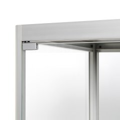 Skleněná vitrína s dvojitými dveřmi 80 x 40 x 200 cm