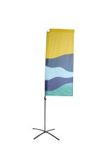 Beach Flag Budget with fiber glass Square Medium
