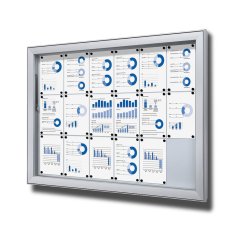 Venkovní uzamykatelná vitrína Extra Deep 18x A4