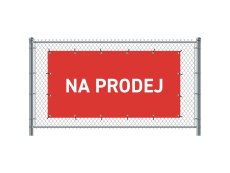 Banner na plot 200 x 100 cm Prodej česky červený