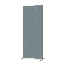 Textilní dělicí stěna Deco 85-200 oboustranná hexagon šedý