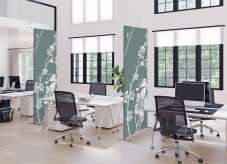 Textilní dělicí stěna Deco 85-200 oboustranná ab. z. I10 ECO