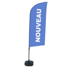 Plážová vlajka Alu Wind 310 Set WT Nová Modrá FR I498 ECO