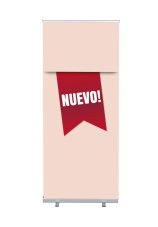 Roll-Banner Budget 85 Kompletní sada Novinka červená španělsky