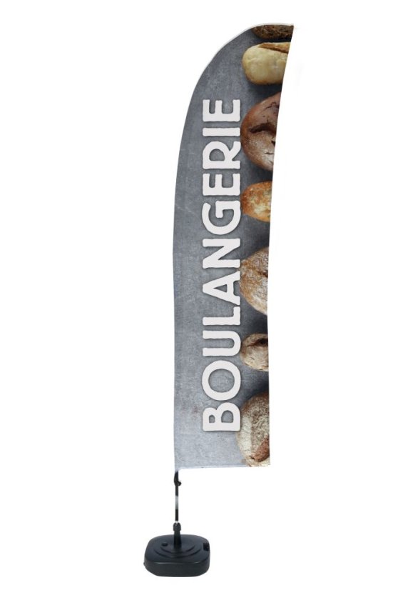 Beach Flag Budget L Set WT Bakery FR I624 ECO