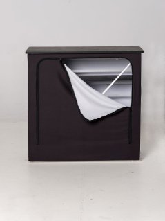 Černý textil se zipem na zadní stranu Counter Impress