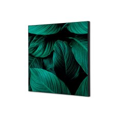 Textilní nástěnná dekorace SADA 40 x 40 Botanické listy zelené I4