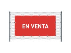 Banner na plot 200 x 100 cm Prodej španělsky červený