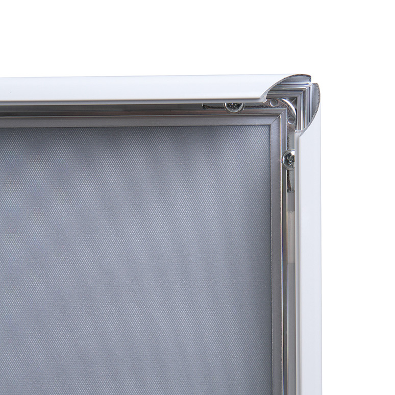 25 mm Snap Frame Zkosené Rohy A4 Bílý