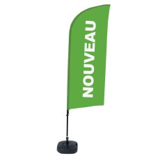 Plážová vlajka Alu Wind 310 Set WT Nová Červená FR I500 ECO