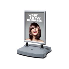 Windtalker® City s plastovou základnou stříbrný 50 x 70 cm