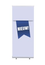 Roll-Banner Budget 85 Kompletní sada Novinka modrá holandsky