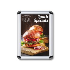 25 mm Snap Frame Zaoblené Rohy A4