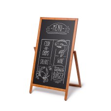 Dřevěný A-stojan Flip 55x105 cm světle hnědý