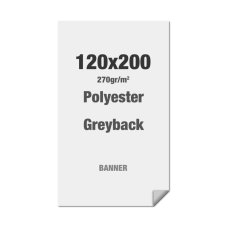 Polyester se šedým rubem 270 g/m2 120 x 200 cm bez PVC