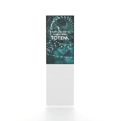 Smart Line Oboustranný totem bílý s 43" obrazovkou Samsung