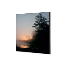Textilní nástěnná dekorace SADA 40 x 40 Východ slunce v lese I829