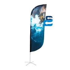 Plážová vlajka Alu Paddle Graphic 89 x 240 cm oboustranná