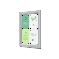 Venkovní uzamykatelná vitrína Slim 4 x A4